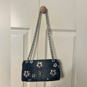 Marc Jacobs Mini Dual Sequin Daisy Denim Top Handle Bag